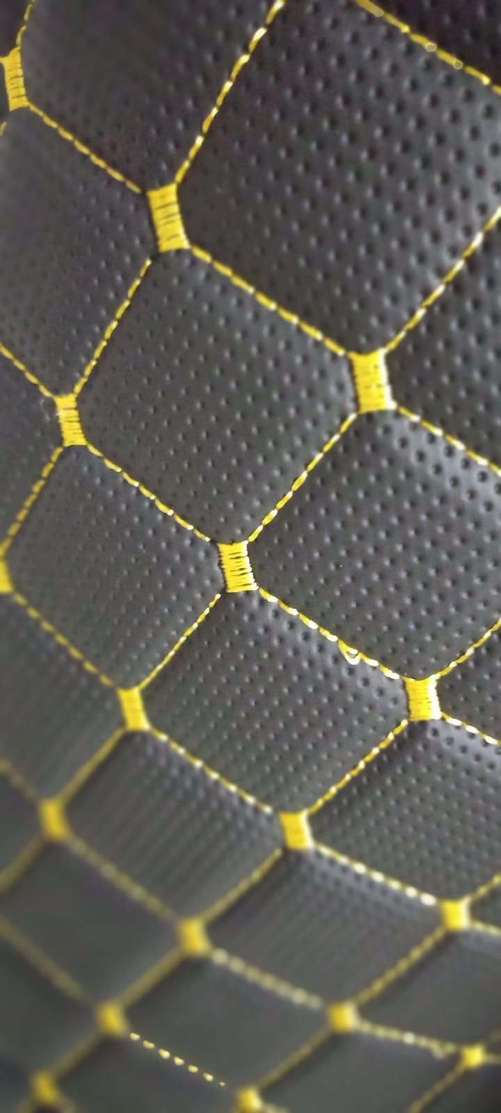 Deri Nakış  Delikli (Sarı İp)