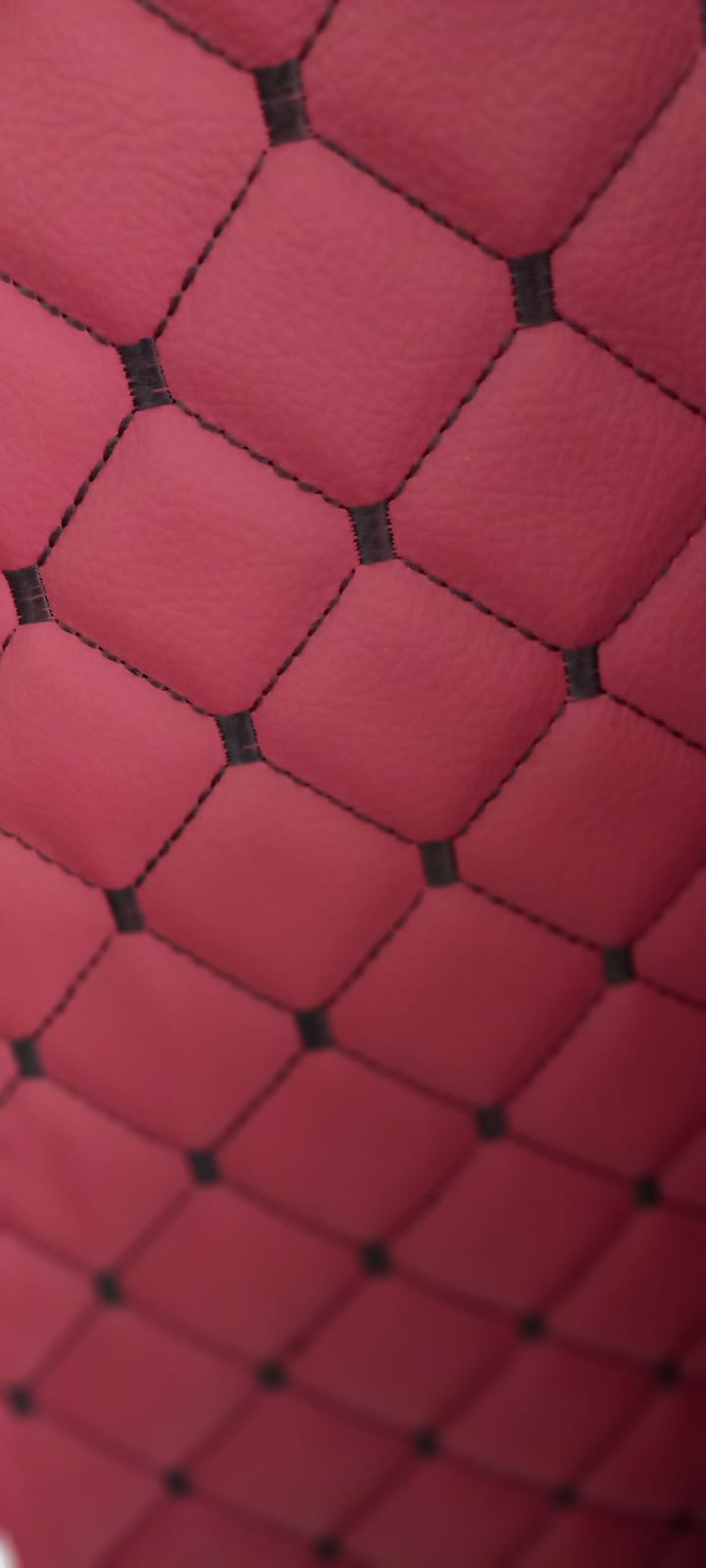 Kırmızı Deri Nakış (Siyah İp) 