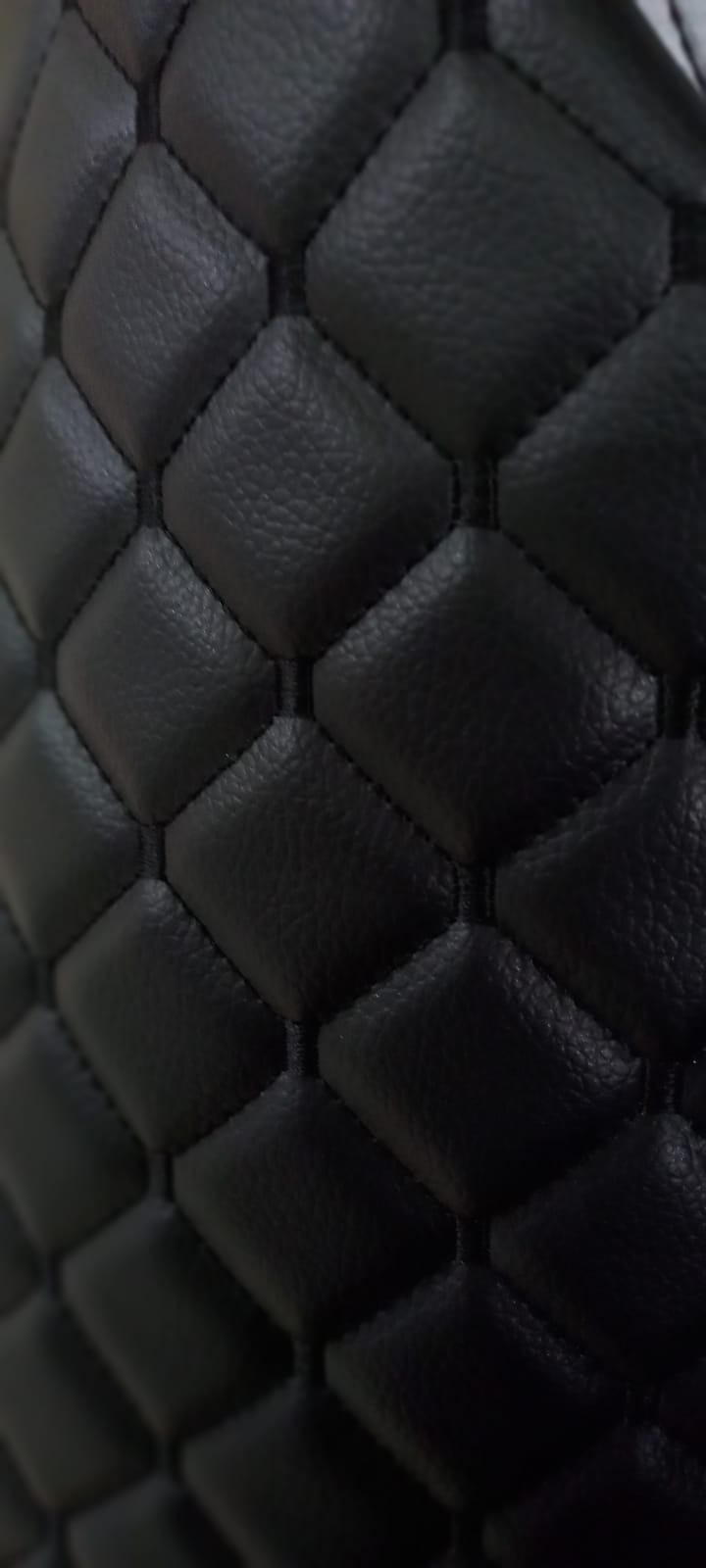 Deri Nakış  Baklava (Siyah İp)