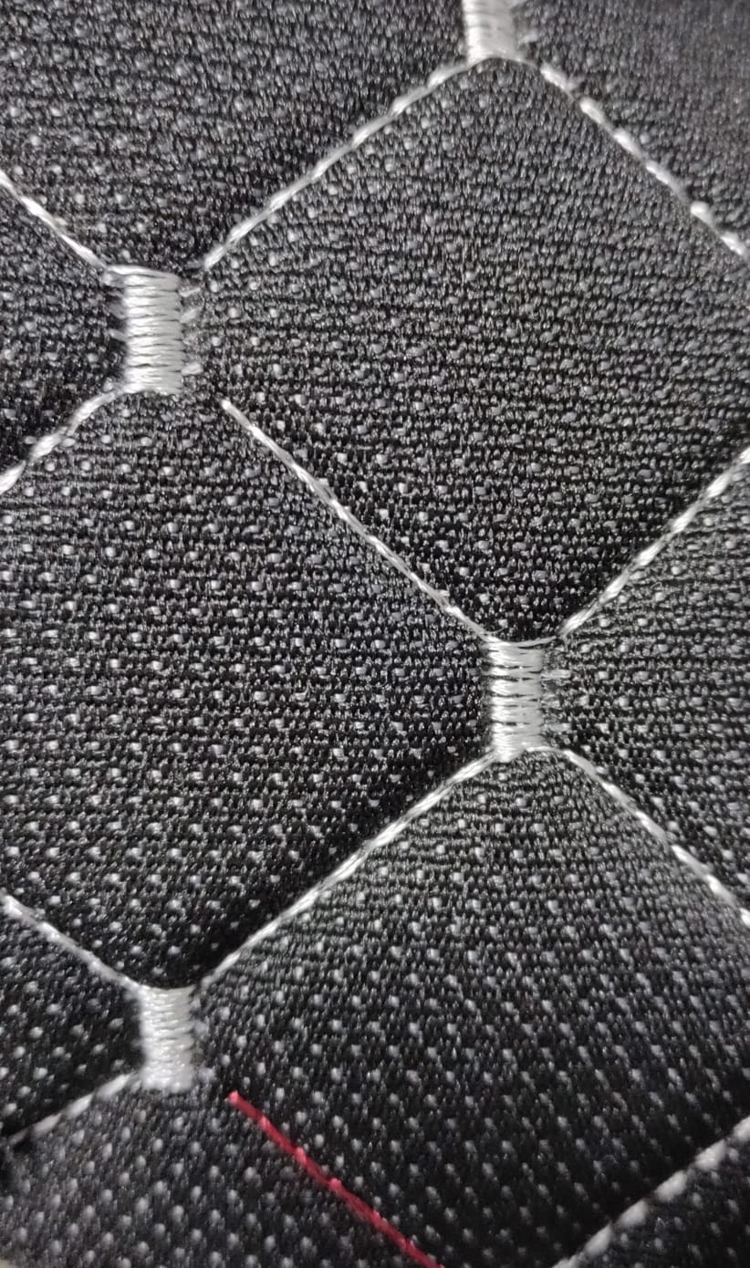 Eviza Jakar Nakışlı Kumaş (Gri İp)